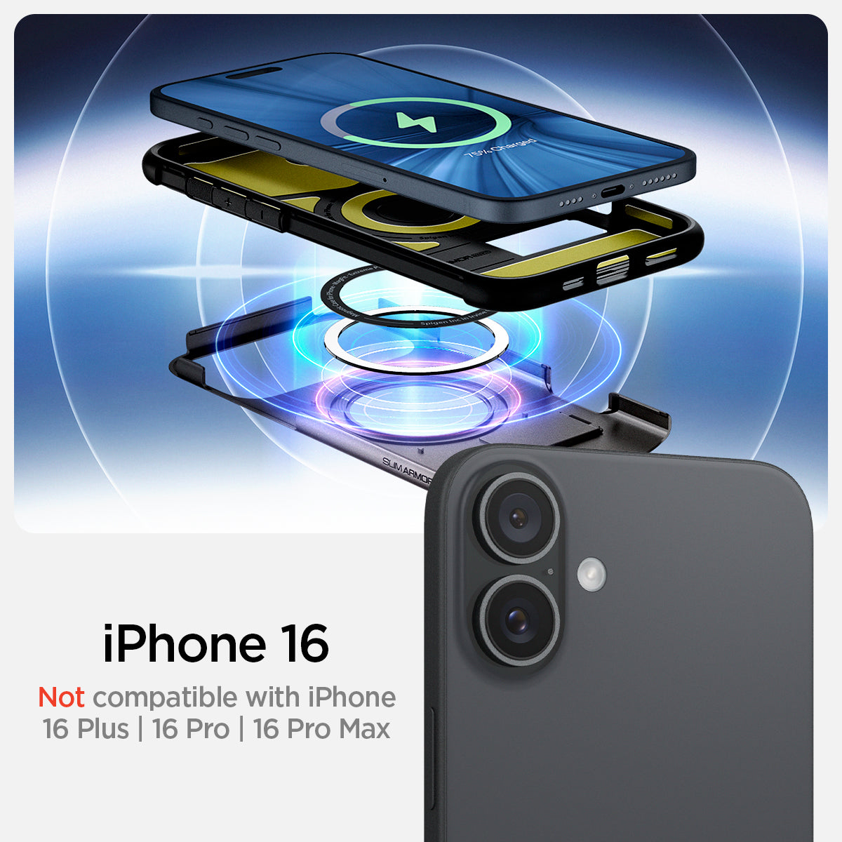 iPhone 16 Series - Slim Armor (Mag Fit)