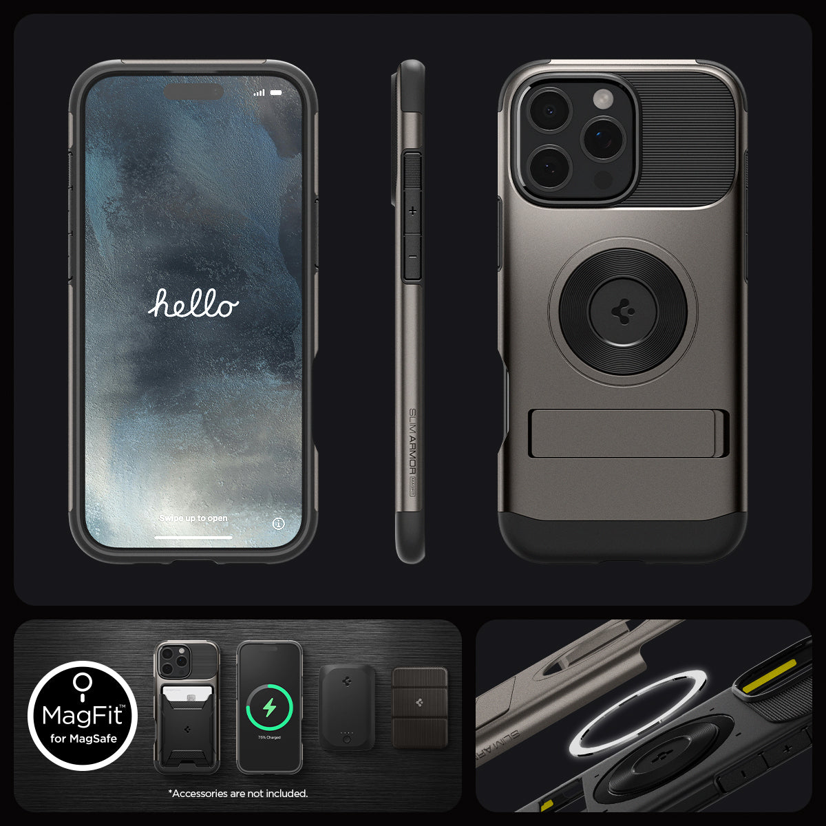 iPhone 16 Series - Slim Armor (Mag Fit)
