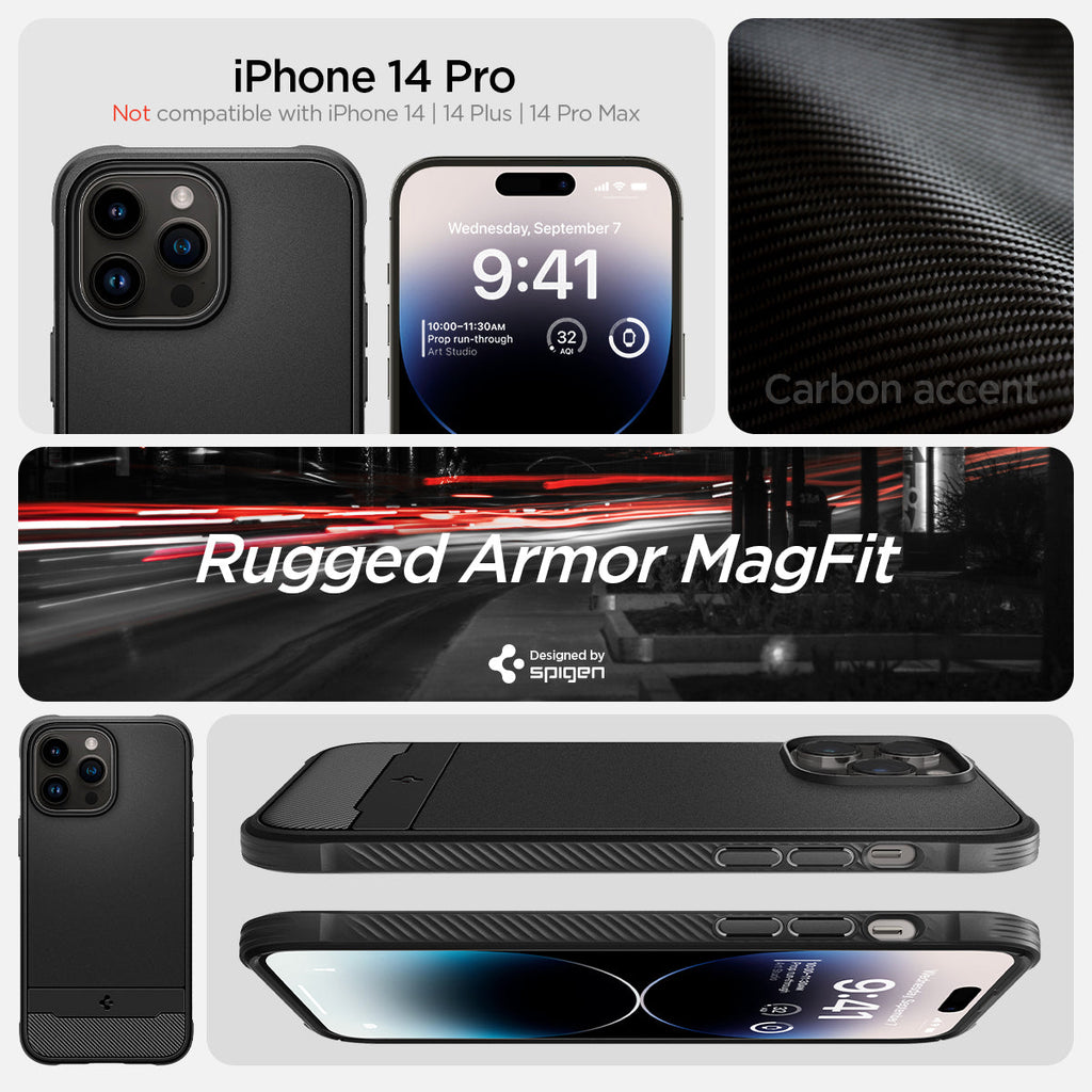 iPhone 14 Series - Rugged Armor (Mag Fit)