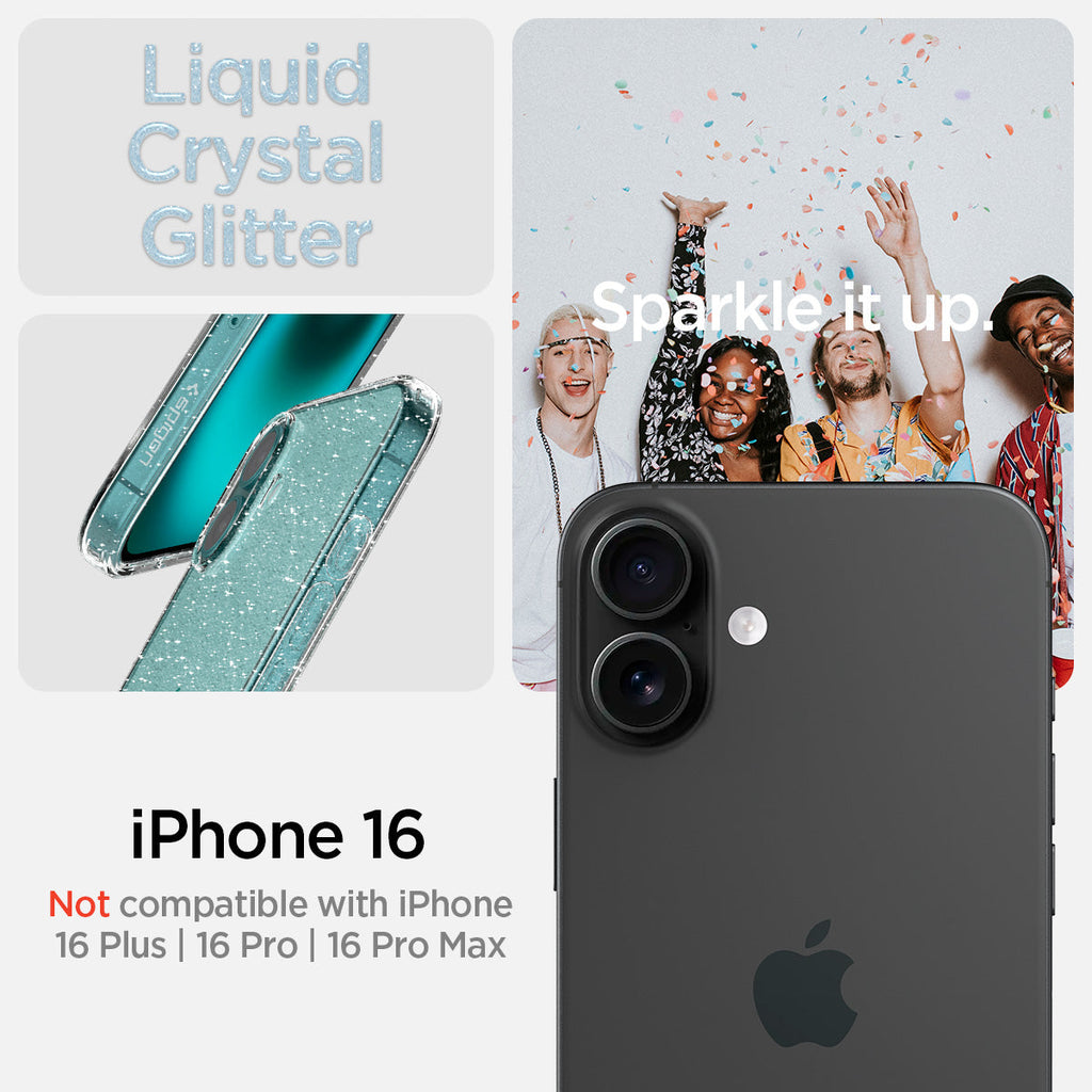 iPhone 16 Series - Liquid Crystal Glitter
