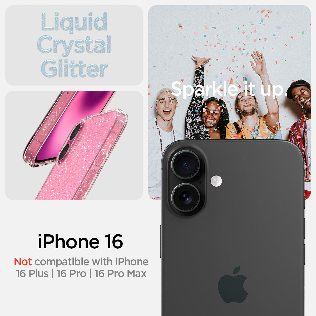 iPhone 16 Series - Liquid Crystal Glitter