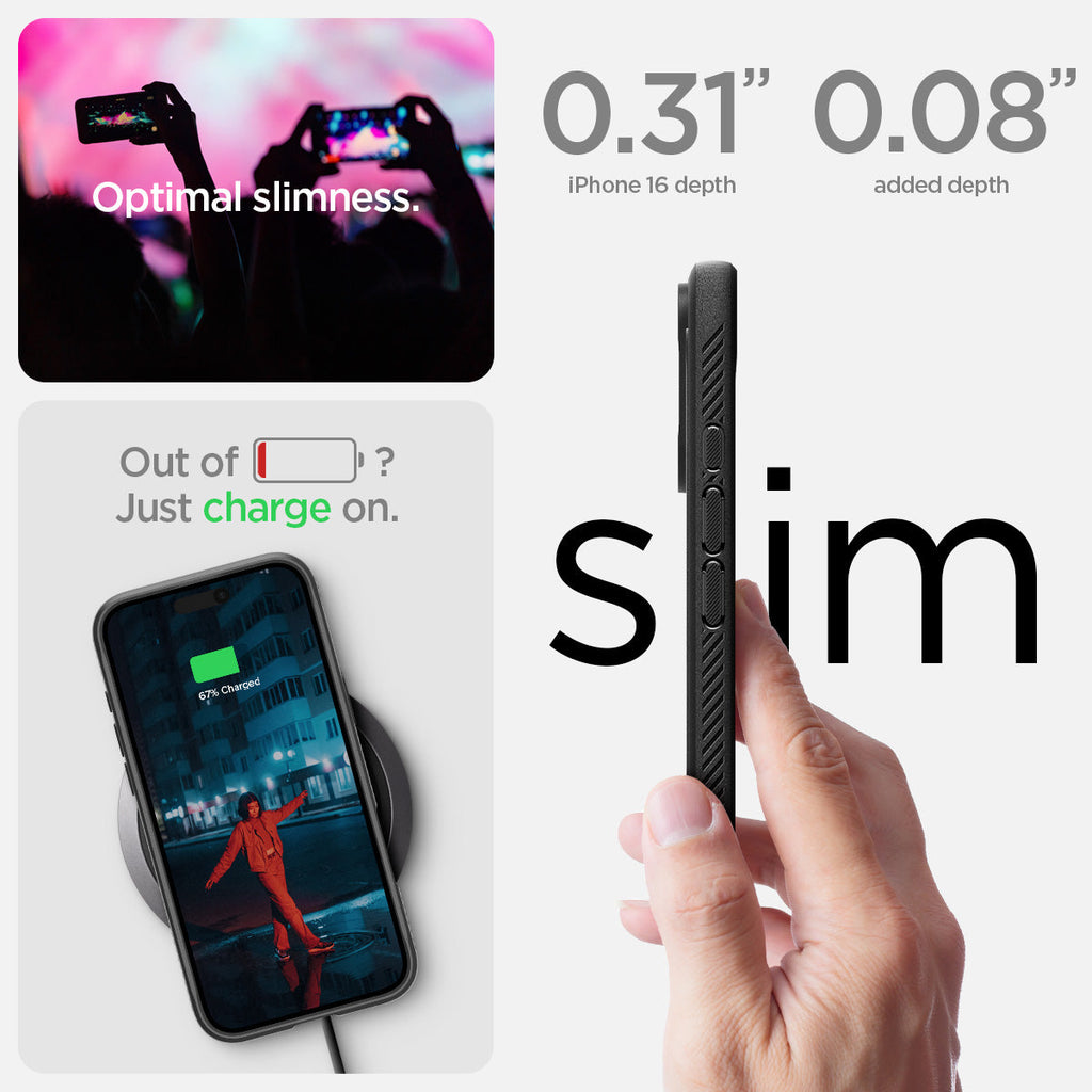 iPhone 16 Series - Rugged Armor (Mag Fit)