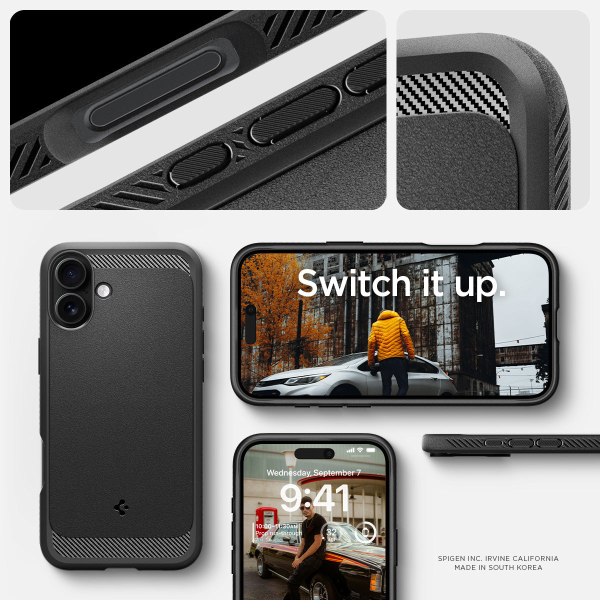 iPhone 16 Series - Rugged Armor (Mag Fit)
