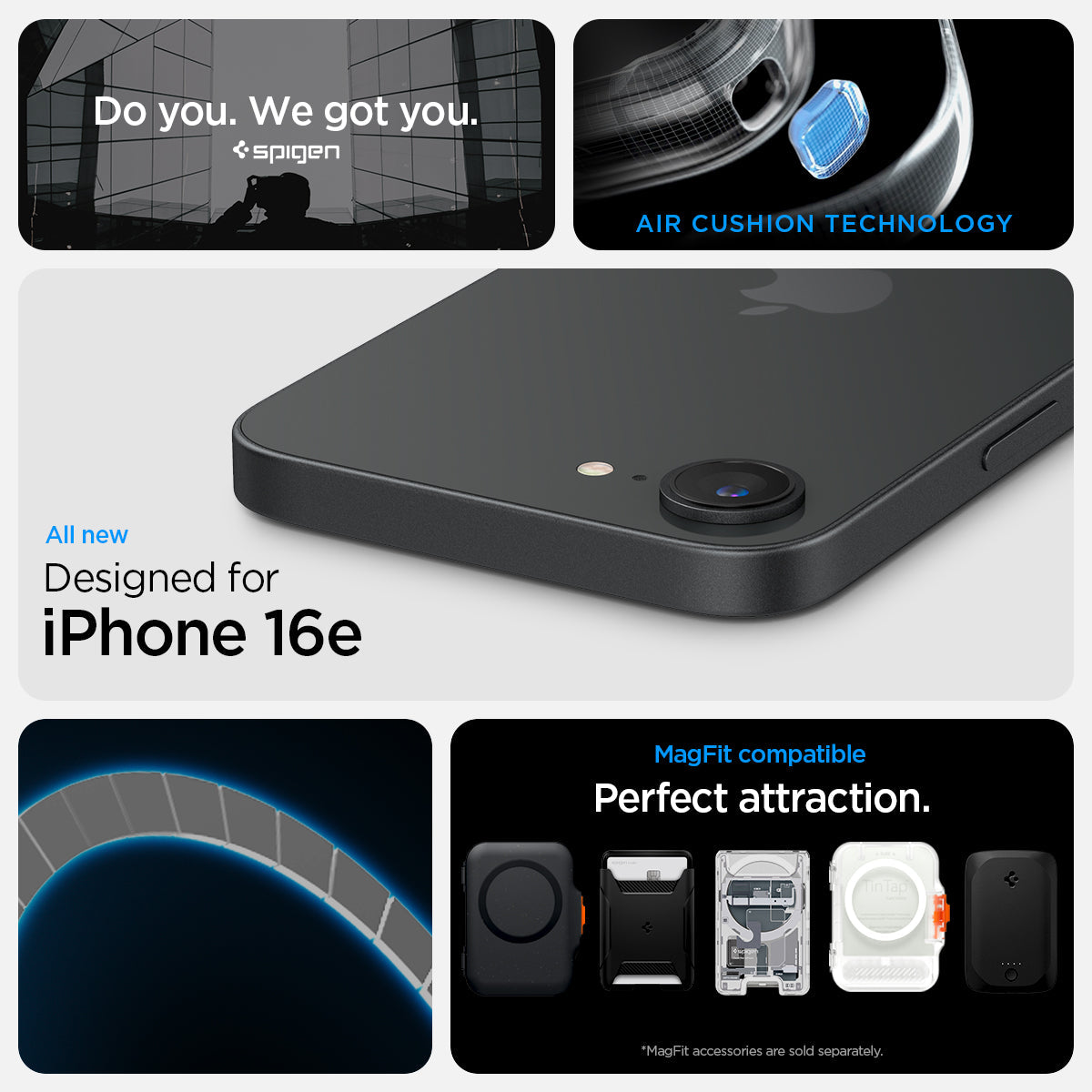 iPhone 16e Series - Rugged Armor (Mag Fit)