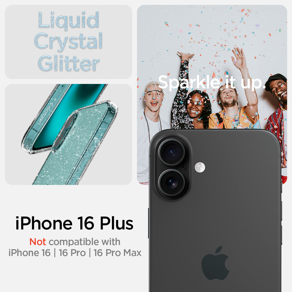 iPhone 16 Series - Liquid Crystal Glitter