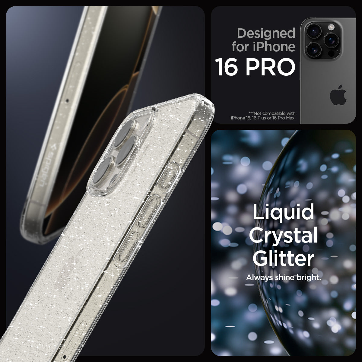iPhone 16 Series - Liquid Crystal Glitter