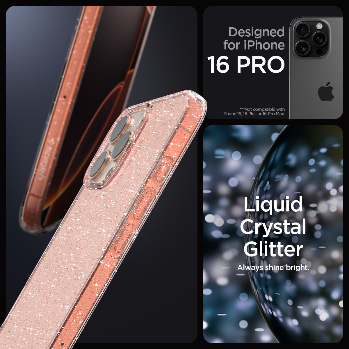 iPhone 16 Series - Liquid Crystal Glitter