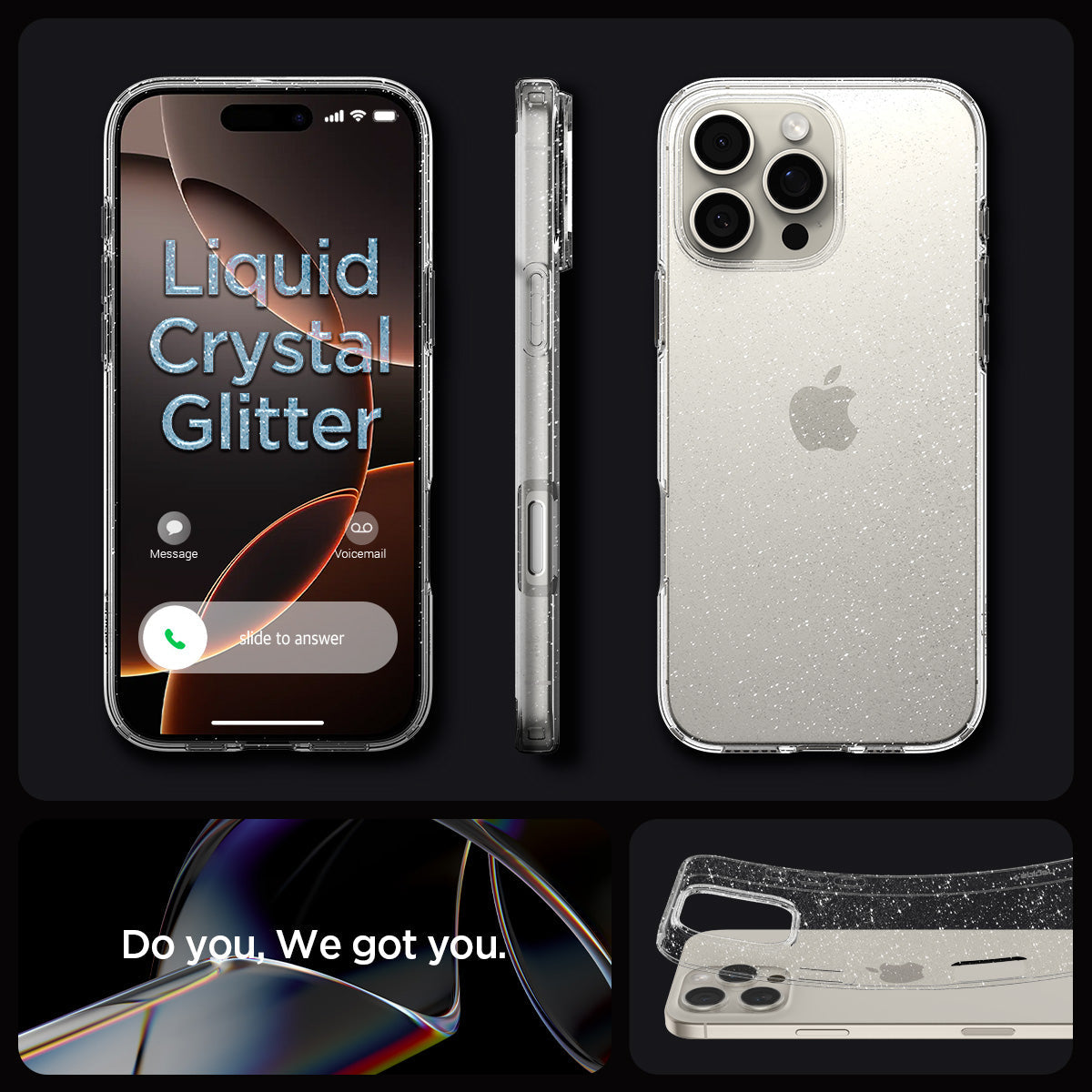 iPhone 16 Series - Liquid Crystal Glitter