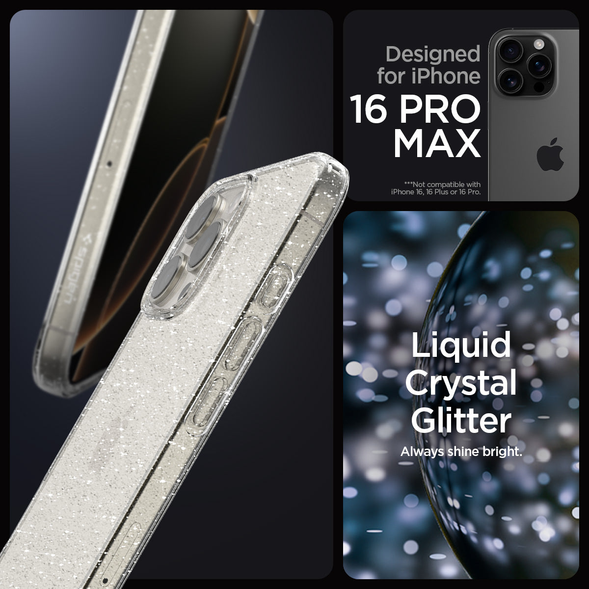 iPhone 16 Series - Liquid Crystal Glitter