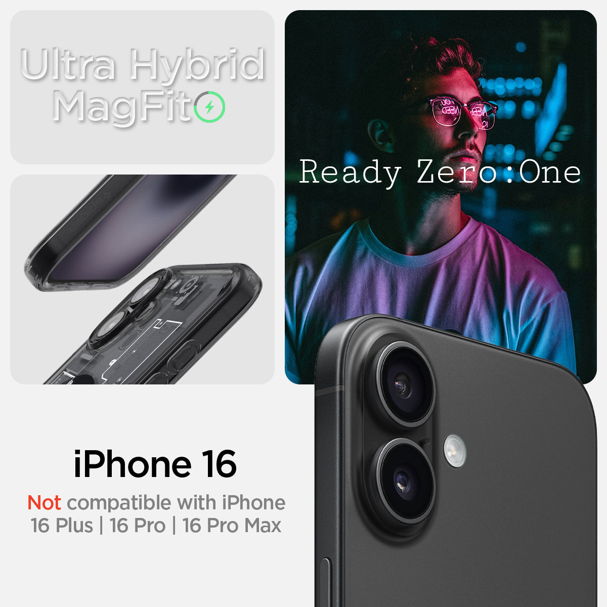 iPhone 16 Series - Ultra Hybrid Zero One (Mag Fit)
