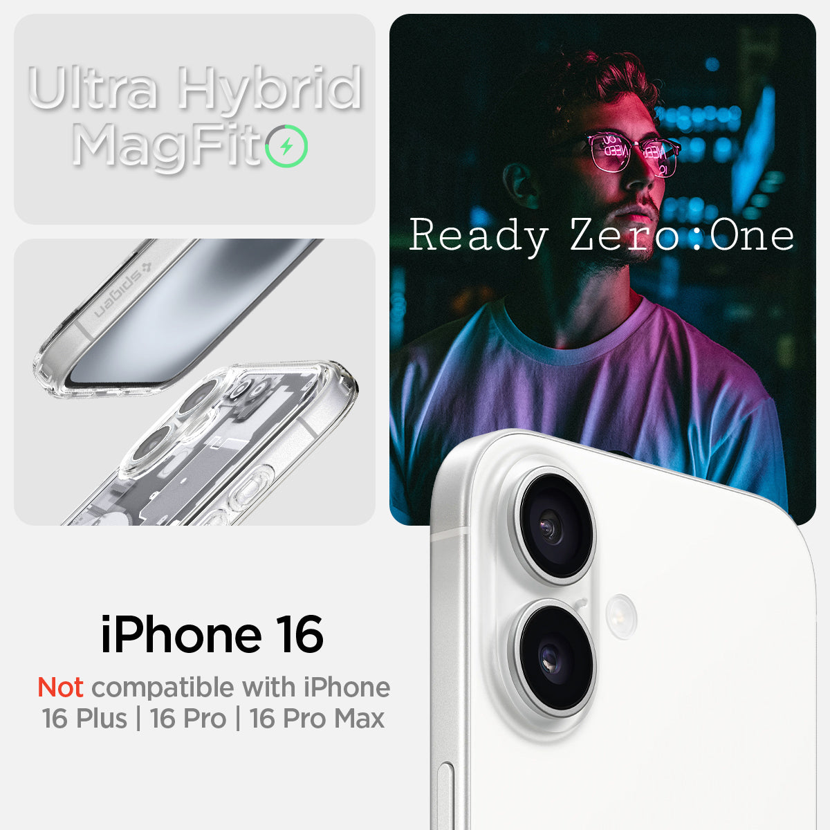 iPhone 16 Series - Ultra Hybrid Zero One (Mag Fit)