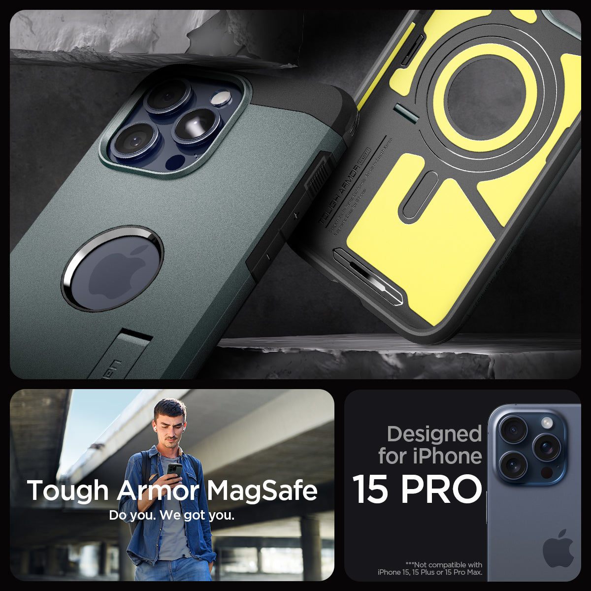 iPhone 15 Series - Tough Armor (Mag Fit)