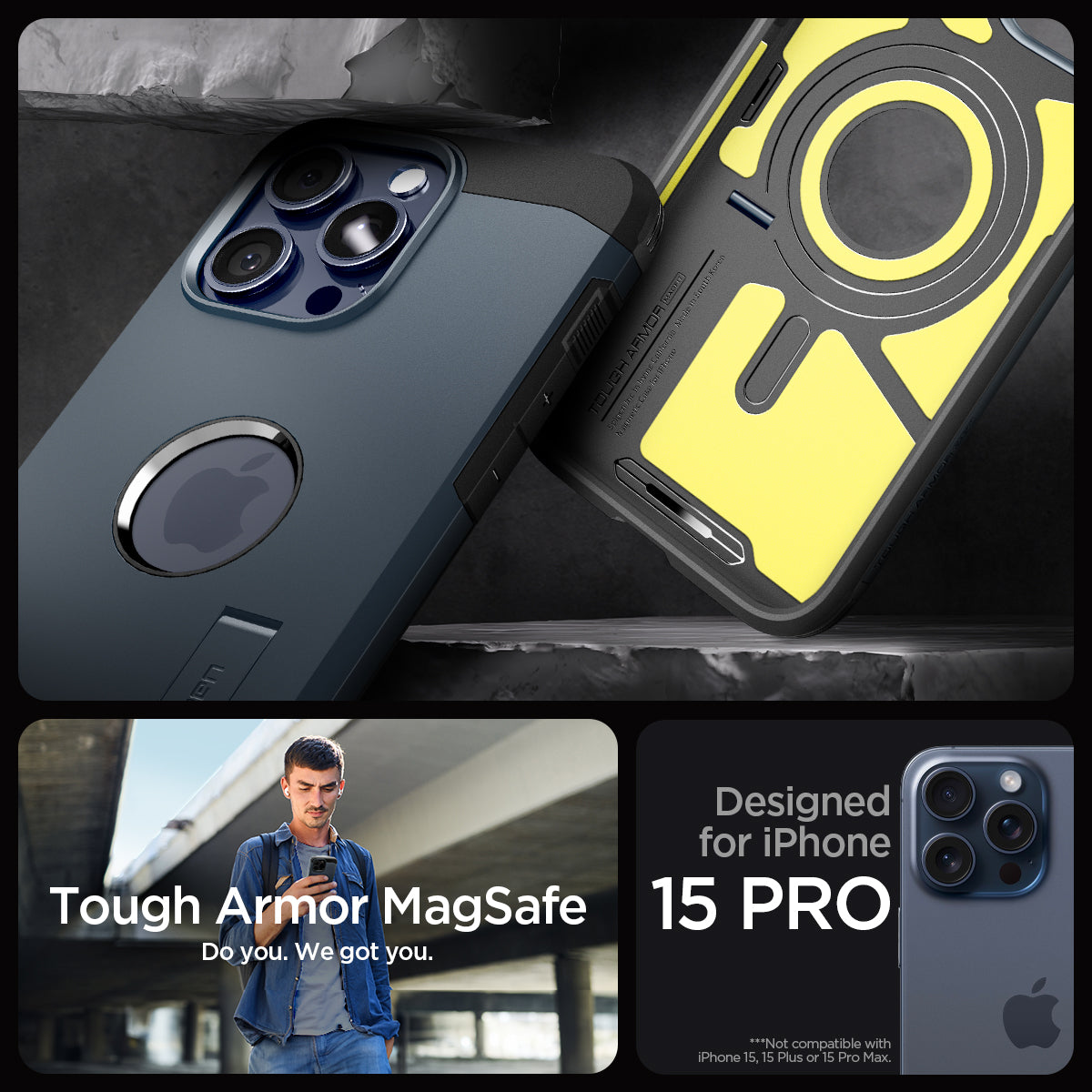 iPhone 15 Series - Tough Armor (Mag Fit)