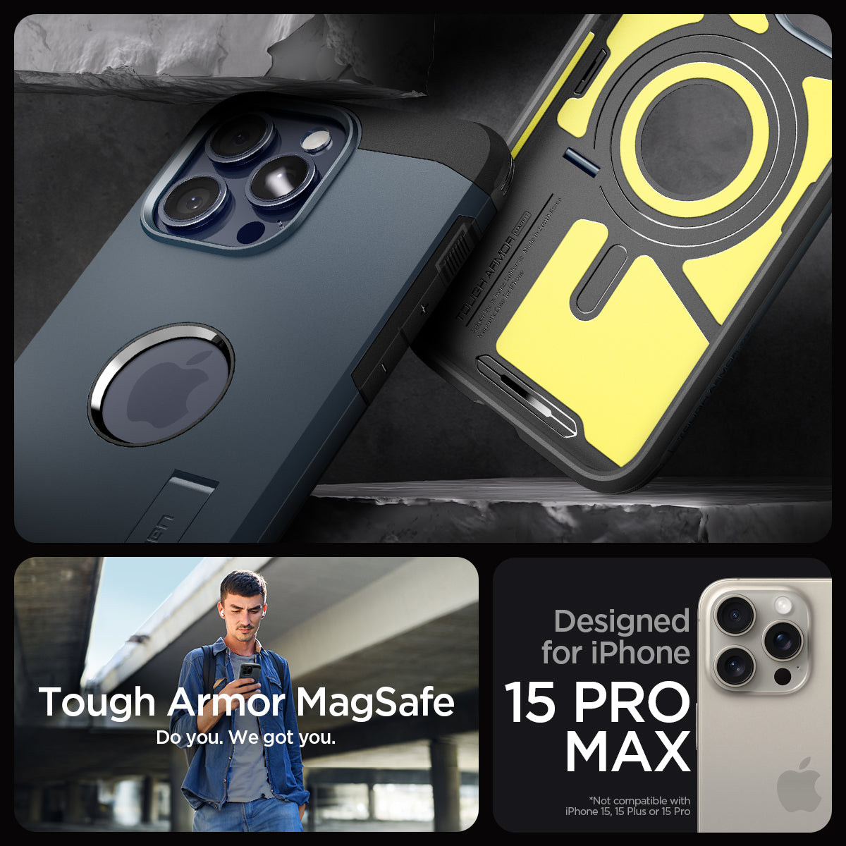 iPhone 15 Series - Tough Armor (Mag Fit)